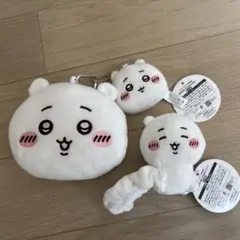 ちいかわパスケース　マスコットミラー　ぬいぐるみシュシュ　セット