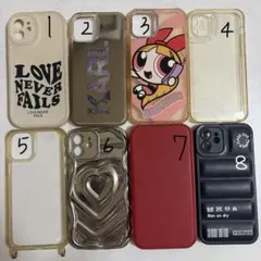 iPhone12 スマホケース 8点セット ※バラ売りも可能
