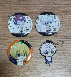 HUNTER×HUNTER 読売ジャイアンツ 缶バッジ ラバーキーホルダー
