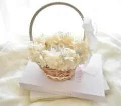中古品＊リングピロー バスケット かご ホワイト 白 結婚式 挙式 結婚指輪