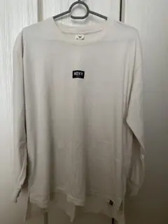 ROXY ベージュ色長袖 Tシャツ Mサイズ