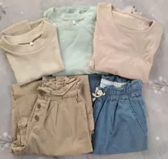 GU★キッズ服5点セット（トップス・ボトムス)★150センチ