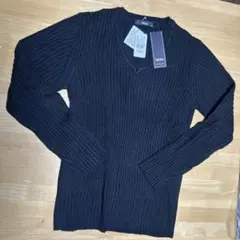 Mossimo Vネック リブニット ブラック M