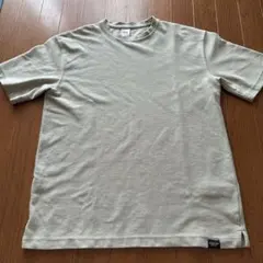 ZARA リブ編み Tシャツ グリーンベージュのサムネイル