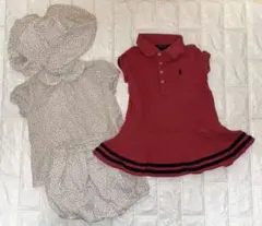 PoloRalph Lauren ラルフローレンワンピース 1歳〜2歳　2セットのサムネイル