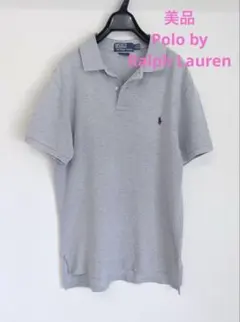 美品　Polo by Ralph Lauren ポロシャツ　グレーL