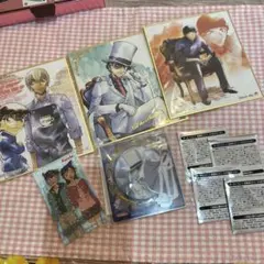 名探偵コナン　怪盗キッド　ミニ色紙　等　9点まとめ売り　未使用