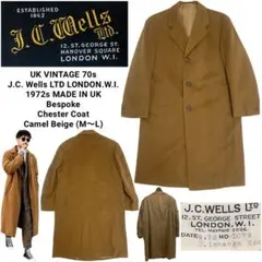 UK VINTAGE J.C. Wells 1972s UK製 チェスターコート