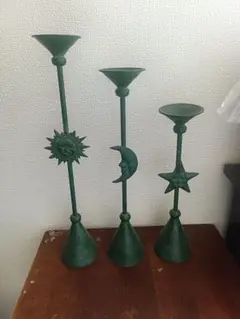 太陽　月　星　ろうそく台　ろうそく立