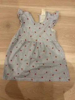 H&M ストライプいちごワンピース　6-9M