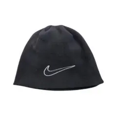 【00s】NIKE ビーニー　刺繍ロゴ　マルチボーダー　vintage Y2K