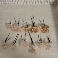 花モチーフ ヘアアクセサリー 11個セット
