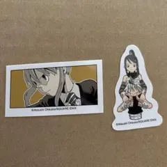 ソウルイーター マカ ブラック☆スター＆椿 フレークシール 20周年 原画展