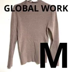 美品‼️GLOBAL WORK リブニット トップス レディース M パープル