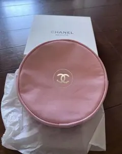 CHANEL BEAUTE ピンク ラウンド ポーチのサムネイル