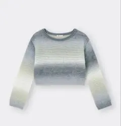 GUグラデーション 長袖ニットセーター