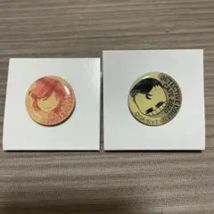 コナンカフェ 毛利蘭　毛利小五郎　ピンバッジ 2個セット