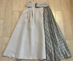 INGNIベルト付きプリーツスカート