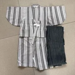 ペアマノン　男の子　浴衣　グレー
