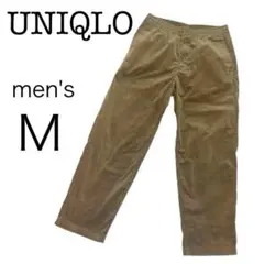 ユニクロ コーデュロイイージーアンクルパンツ M ブラウン　メンズ