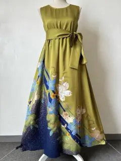 2457 着物　リメイク　ドレス　ワンピース 2457 着物 リメイク ドレス ワンピース - メルカリ