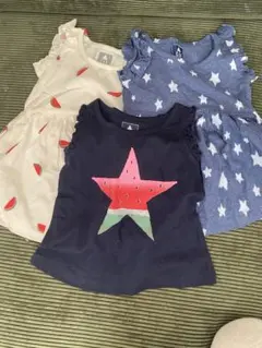 baby gap ワンピースとノースリーブ3点セット