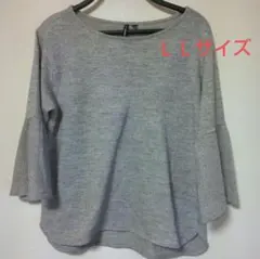 HK WORKS LONDON▪ニット▪ LLサイズ▪7分袖▪グレー