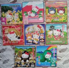 SANRIOハローキティ地方限定バージョンミニタオル8点セット