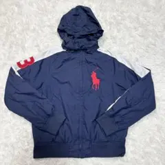 超希少 ポロラルフローレン マウンテンパーカー ビッグポニー ネイビー Y2K