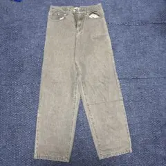 グレー ストレートデニム ハイウエスト