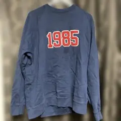 Tommy Jeans 1985刺繍 ネイビー スウェット オールド
