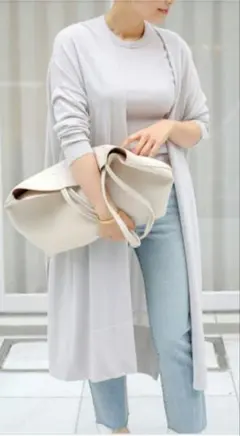 MUSE ドゥーズィエムクラス Shake code Vネックロングカーディガン