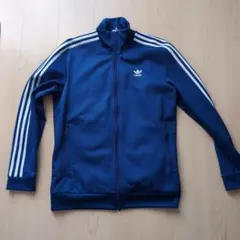 adidas ジップアップジャケット ブルー