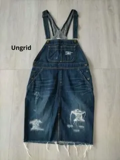 Ungrid デニムサロペット ジャンパースカートのサムネイル
