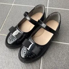 黒いリボン付きフォーマルシューズ★20.5cm
