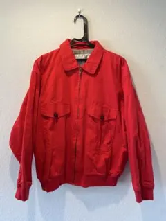 Vintage 80'S エディーバウアーハリントンジャケット赤Lスイングトップ Vintage 80'S エディーバウアーハリントンジャケット赤Lスイングトップ