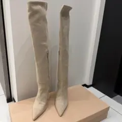 eimyベージュ ニーハイブーツ Lサイズ