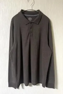 ST.JOHN’S BAY 長袖ポロシャツ コットン ブラウン US古着 極美品のサムネイル