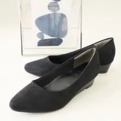 VIVIAN ポインテッドトゥローウェッジパンプス　3.6cm ヒール