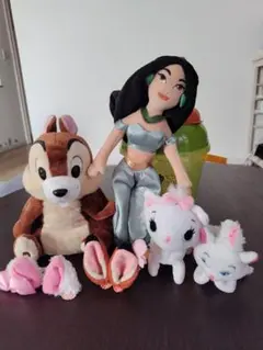 ディズニー チップとデール ポップコーンバケット　耳型ヘアピン　ぬいぐるみ