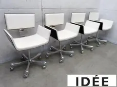IDEE■BIAN■4脚セット■土橋陽子■キャスターチェア■4脚セット■ブナ材■