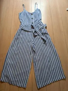 【GAP ギャップ 】ストライプ柄 キャミオールインワン サロペット XS