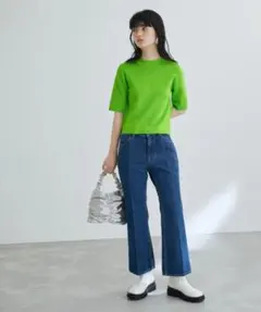 Adam et Rope　ハーフスリーブカラーニットのサムネイル