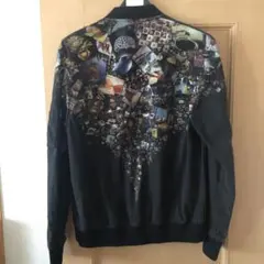 新春特価！APPLEBUM ジップアップジャンパー M 黒 写真デザイン