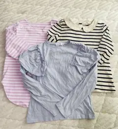 長袖トップス3枚セット　130〜140 ザラ　ギャップ