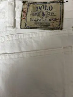 POLO RALPH LAUREN デニムパンツ w40 ホワイト y22