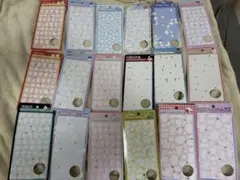 ボンボンドロップシール　台紙のみ 18枚セット