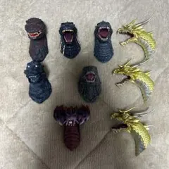 一番くじ ゴジラ モンスターヘッドマグネット 9個まとめ売り