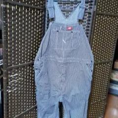 Dickies ストライプ コットン オーバーオール