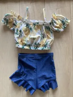 【美品】OCEAN&GROUND セパレート水着 90